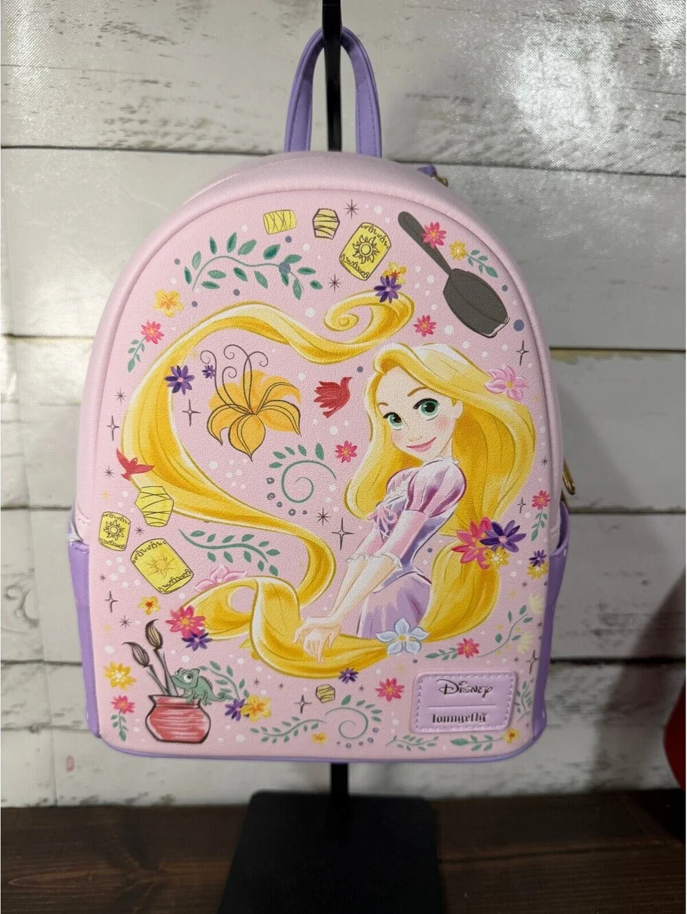 Loungefly Disney Tangled Art Doodles Mini Backpack NWT